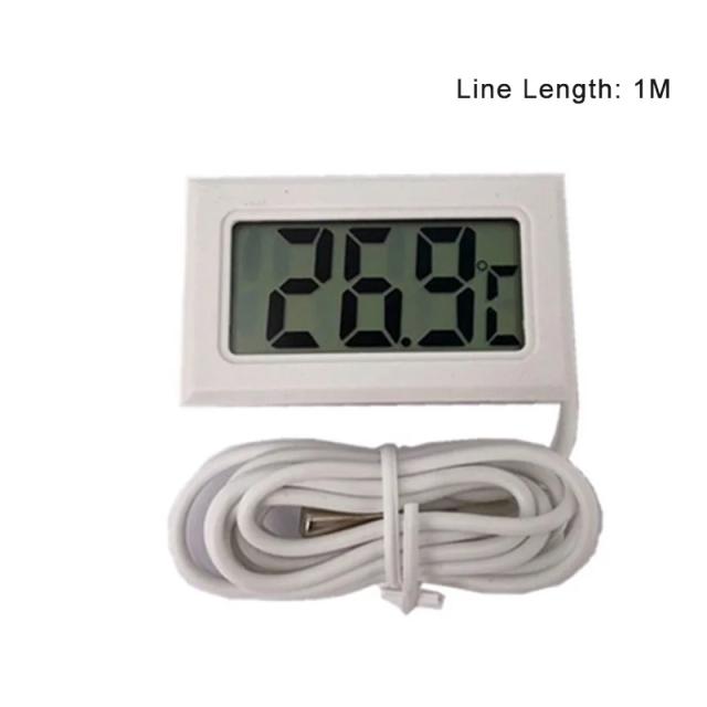 Termômetro Digital LCD para Aquário - Medição Precisa da Temperatura da Água e Acessórios Essenciais