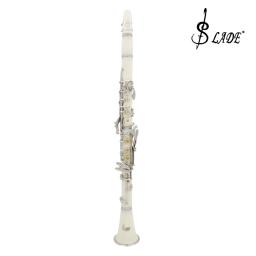 SLADE-Clarinete Portátil Branco com 6 Anéis, Instrumentos Profissionais de Sopros, Clarinetto, Bb 17 Chaves - Image 2