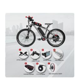 Kit elétrico de modificação de mountain bike mxus 72v3000w motor rotativo de tração traseira 142mm mtx39 configuração de roda 20-29 polegadas - Image 5