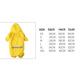 Impermeável reflexivo com capuz para cães e gatos, Casaco impermeável, Roupa ao ar livre, Pet Shop, Puppy Rainwear - Image 4