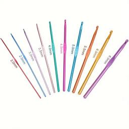 Agulha de tricô romântico Crochet Hook, Multi Size Multi Tool, Artesanato criativo, Ferramentas essenciais de tecelagem DIY, Conjunto 100pcs - Image 3
