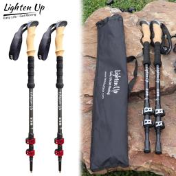 Bastões dobráveis de autodefesa para homens e mulheres, bengalas, pólos de trekking ao ar livre, 2pcs - Image 1