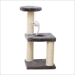 Árvore do gato interior com arranhador Post para gatos, arranhando Post, poleiro, 16,5" - Image 1