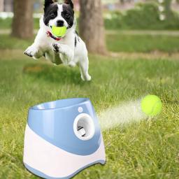 Lançador de bolas automático para cães pequenos e médios, Pet Training, Lançador de tênis, Indoor e Outdoor Interactive Toy - Image 4