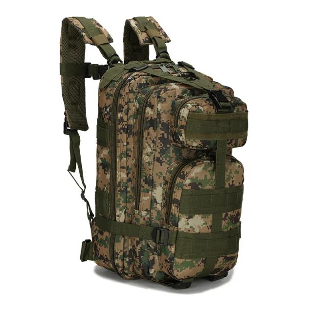 Mochila Camo Tactical Unissex de 20L e 30L para Viagens, Pesca, Caça e Aventura ao Ar Livre em 600D