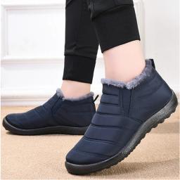 Botas masculinas de neve ao ar livre sapatos de pele botas de inverno caminhadas botas de tornozelo à prova dwaterproof água sapatos de trabalho calçado - Image 4