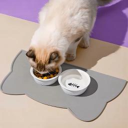 Non-Stick impermeável Silicone Pet Feeding Mat, Food Feeding Pad, Tigela de cachorro e gato, Alimentador de cachorro, Almofada de água - Image 1