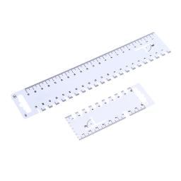 Régua de costura para patchwork, ferramentas de costura, medidor, costura acessórios, diy, 11.5/23cm, 1pc - Image 4