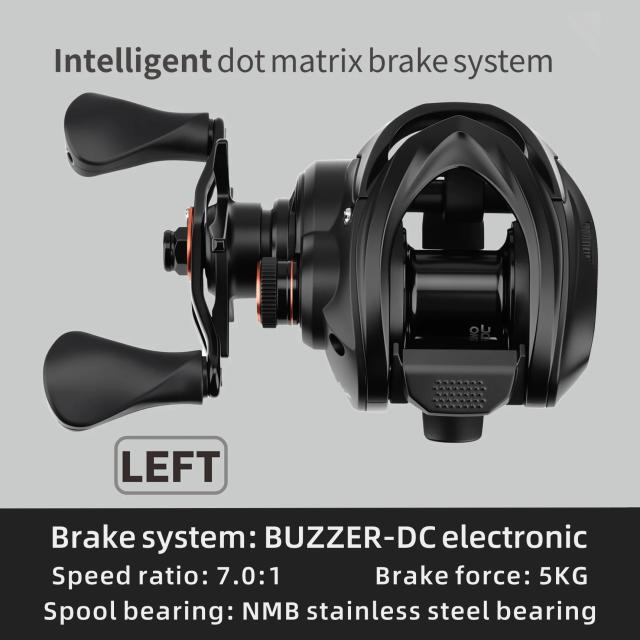Anatono Starfall Carretel de Pesca Controle Digital 149g 7.0:1 5kg Arraste