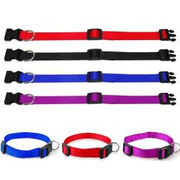 Coleiras De Nylon Ajustáveis Para Animais De Estimação, Coleiras De Cachorro, Coleira De Pescoço De Gato, Cor Sólida, Cachorro, Chihuahua, 1Pc - Image 6