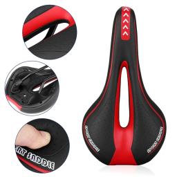 Gel extra macio bicicleta mtb sela almofada da bicicleta oco sela ciclismo estrada mountain bike assento acessórios da bicicleta - Image 2