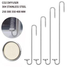 Zrdr aquário co2 nebulizador co2 difusor de aço inoxidável disco de cerâmica nebulizador para o crescimento de plantas aquáticas tanque de peixes co2 refinador - Image 1