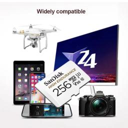 Cartão de memória SanDisk de ALTA ENDURANÇA Micro SD 32GB 64GB 128GB 256GB Classe 10 UHS-1 V30 U3 4K MicroSD TF Trans Flash Mikro Card - Image 2