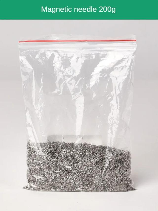 Agulha Magnética de Polimento para Jóias - Alfinete de Aço Inoxidável, Ferramenta de Gravura e Limpeza, 200g