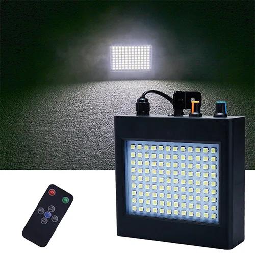 Iluminação Estroboscópica Alien Remoto 108 LED RGB com Controle de Som para Festas e Clubes