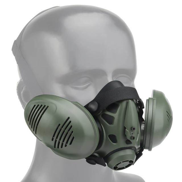 Máscara Respiradora Tática Meia Face para Militares, Paintball, Airsoft e Cosplay - Modelo Formiga para Homens