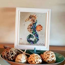 Oceano tema mar vidro arte kit para adultos, DIY mosaico artes e artesanato kits, moldura, artesanal, fácil operação - Image 2