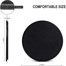 2 pçs discos deslizantes slider disco de fitness exercício placa deslizante núcleo abdominal treinamento muscular yoga disco deslizante equipamentos fitness - Image 3