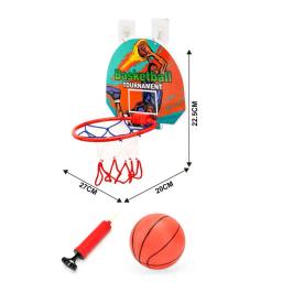 Kit de basquete com bomba de bola para crianças, mini aro de basquete, brinquedo esportivo indoor e outdoor, fácil instalação, 1 conjunto - Image 6