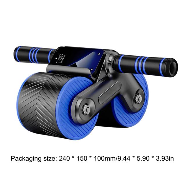 Roda Abdominal Dupla com Recuperação Automática - Equipamento Fitness para Casa
