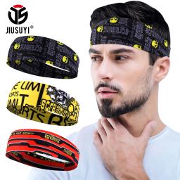 Elastic Sports Headband para homens e mulheres, Skull Ghost, Sweat Bandage, Tênis, Yoga, Gym Headwear, Fitness Running, Acessórios para cabelo - Image 1