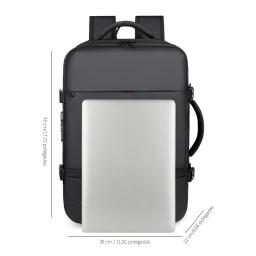 Mochila masculina expansível compressão a vácuo viagem de negócios de curta distância grande capacidade separação seca e molhada mochila multifuncional de negócios - Image 6