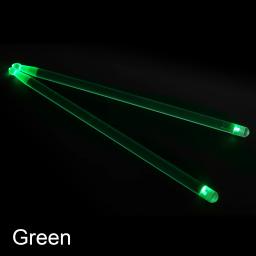 2 pçs/lote baquetas 5a led material de polímero tambor vara noctilucente brilho no escuro desempenho palco luminoso jazz baquetas - Image 3