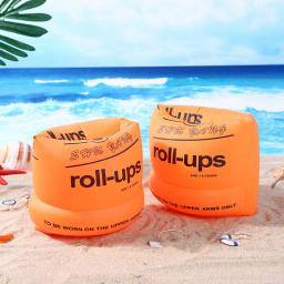 Flutuador inflável para adultos e crianças Anéis de natação em PVC Círculo flutuante Bóia de piscina, braçadeira, aprendizado aquático, esportes - Image 4