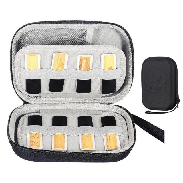 Estojo Protetor para Reeds de Saxofone e Clarinete - Grande Capacidade para 20 Peças, Resistente a Impactos e Quedas