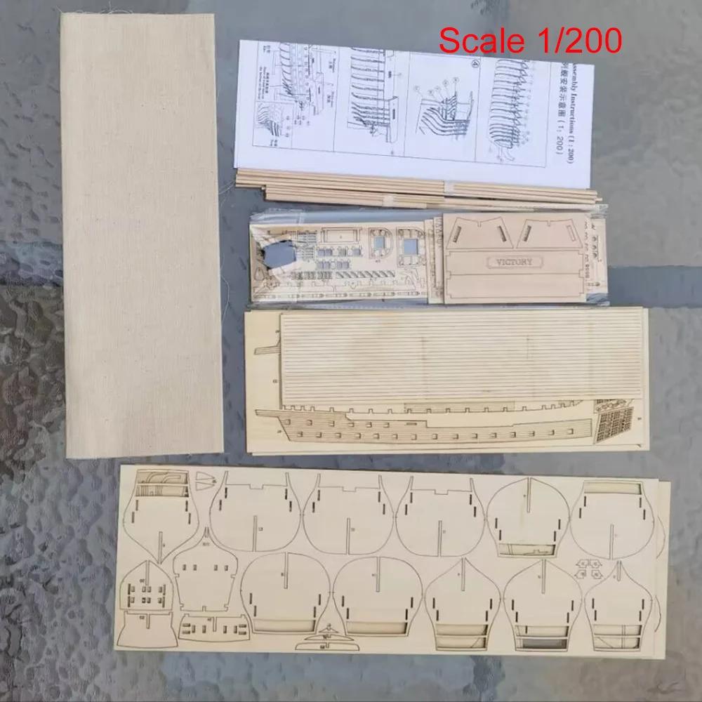 Kits De Modelo De Navio Vitória HMS, Versão De Estrutura Simples, Kit De Sailbot, Construção De Modelo De Prática De Mãos, Modelo De Escala - Image 1