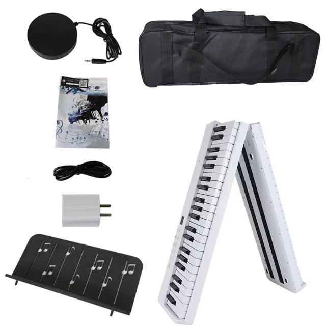 Piano Digital Dobrável de 88 Teclas: Controlador Multifuncional Elétrico e Flexível para Musicais Incríveis