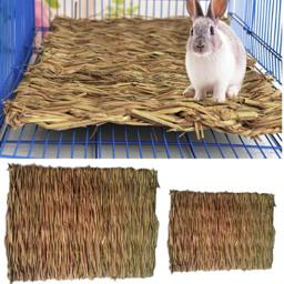 Tapete de mastigar grama de coelho para animais pequenos, Hamster, Gaiola de cobaia, Bed House Pad, Drop Shipping - Image 2