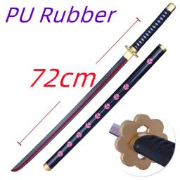 72cm zoro espada cosplay 1:1 anime kozuki oden yamato roxo espada arma katana segurança pu wa michi ichi samurai espada brinquedo - Image 3