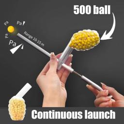 Engraçado tubo de bambu arma macio bola bombas brinquedos para dia das crianças alvo tiro dardo acessórios liga - Image 1