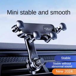 Leibo suporte de telefone para carro por gravidade, suporte telescópico para ventilação de ar, saída de ar de 360 graus, suporte para smartphone para 4.7-7 polegadas - Image 2