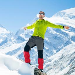 Lixada-Outdoor zíper encerramento Unisex polainas, Leggings de pano impermeável, Capa para ciclismo snowboard, 1 par - Image 4