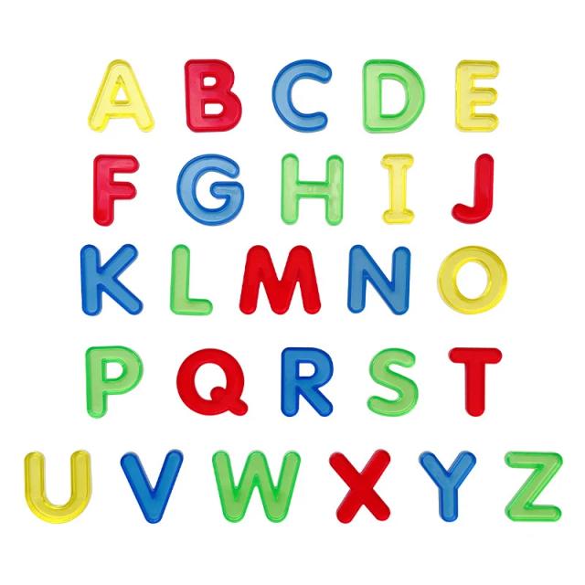 Letras e Números Montessori Transparentes 100 Peças