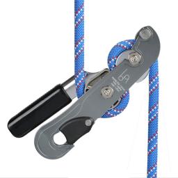 Escalada ao ar livre com função de bloqueio automático parar lidar com dispositivo de controle de descida rappelling descender downhill freio polia - Image 1