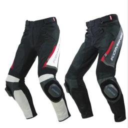 Komine calças de verão para motocicleta, traje de corrida, calças de caviro, equipamento de equitação, anti-queda, bloco d... - Image 2