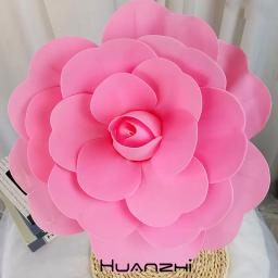 Grande Exagero Alfinete Flor de Espuma para Mulheres, Corsage Elegante, Pinos de Colarinho Y2K, Jóias Casamento, Personalidade - Image 1