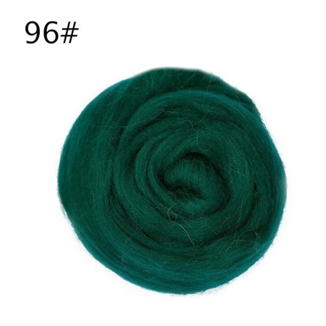 Fio de fibra de lã para feltragem: 10g ideal para feltragem de agulha e técnica molhada, perfeito para projetos DIY