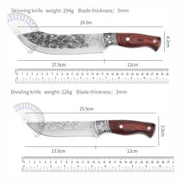 Aço inoxidável forjado Faca de desossagem Cutelo de carne Facas de chef profissional Corte de peixe de carne de porco Acessórios faca de cozinha - Image 6