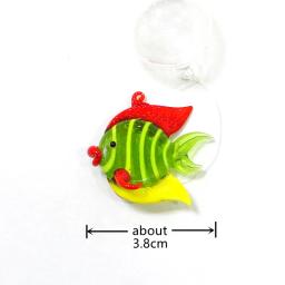 Novo personalizado flutuante de vidro tropical peixe estatueta em miniatura decoração do aquário suprimentos colorido bonito animal do mar minúsculo estátua ornamento - Image 3