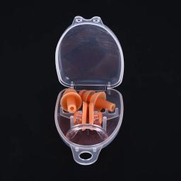 Grampo macio do nariz do silicone, tampões de orelha impermeáveis, acessórios da natação, esporte, ferramenta do mergulho, esporte da água, 1 grupo - Image 3
