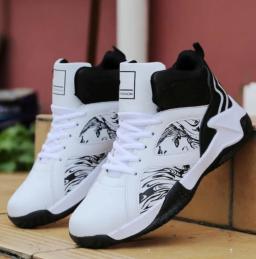 Tênis De Basquete Para Homens High-Top Esportes Amortecimento Hombre Atlético Masculino Sapatos Confortáveis Tênis Pretos Zapatillas Vendas Quentes - Image 1
