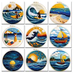 Gatyztory kit de feltragem de agulha starter kit de feltragem de coqueiro para iniciantes diy mar agulha lã feltragem pintura artesanato arte - Image 1