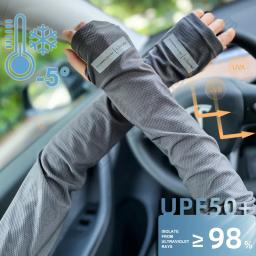 Luvas de proteção solar UV para homens e mulheres, Manga comprida, Luvas de ciclismo, Capa de mão, Proteção solar, Legal, Motociclista, Verão - Image 1