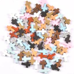 Multicolorido diy contas cruzadas de madeira pendurado ornamentos pingente crianças presentes jóias ornamentos decorações 50 pçs cp3363 - Image 5