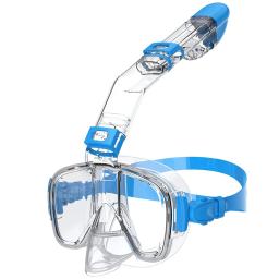 Conjunto de máscara de mergulho anti-nevoeiro dobrável, sistema completo de topo seco, natação livre, equipamento de mergulho profissional, adultos e crianças - Image 1