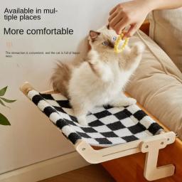 Cat Window Perch Hammock para gatos interiores, assento de cama, dentro no chão, cabeceira e gaveta do armário - Image 2